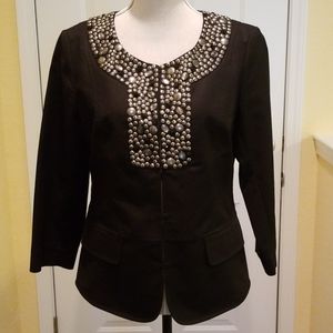 Nordstrom Lafayette 148 Studded Jacket Sz 4